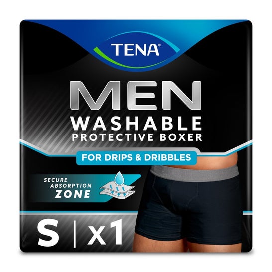 Tena Men Boxer Lavable Negro S 1ud