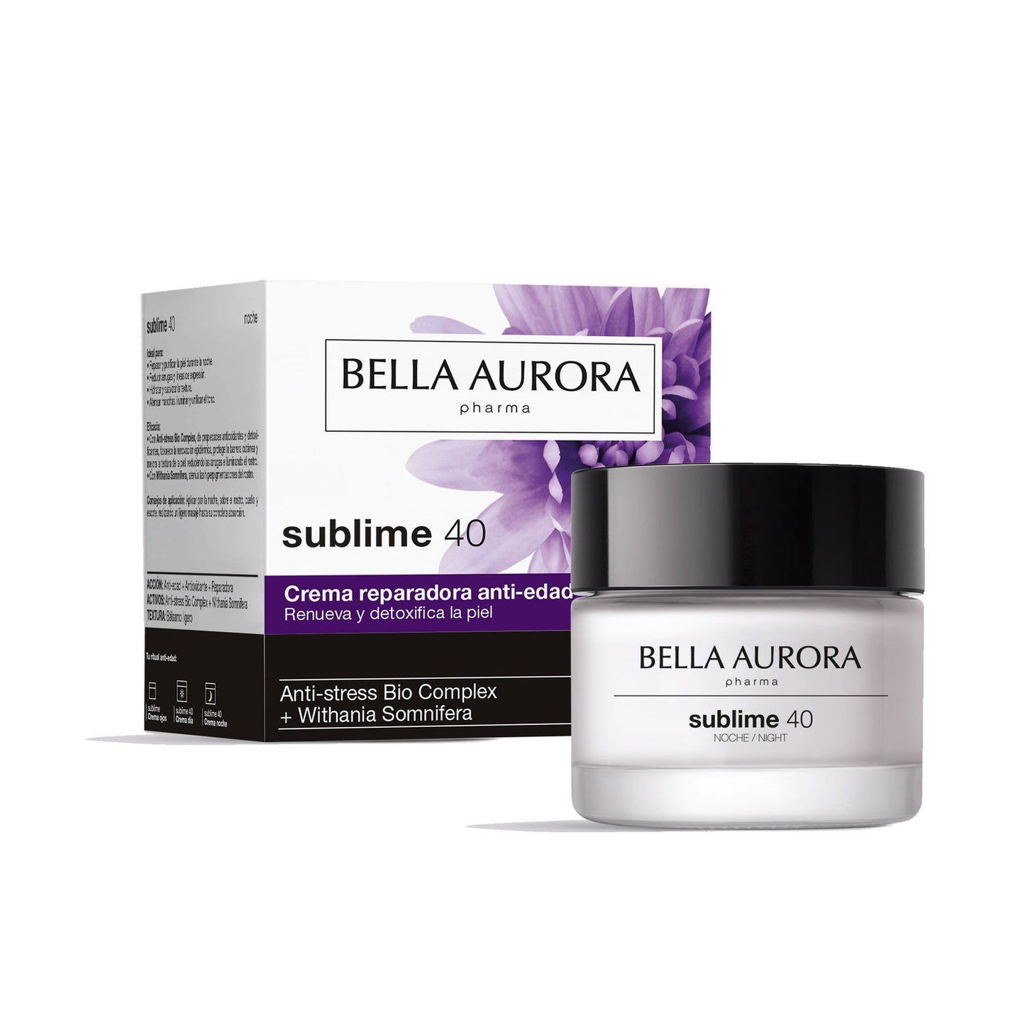 Bella Aurora Sublime 40 Crema Noche Reparadora Anti-Edad +40 años 50ml