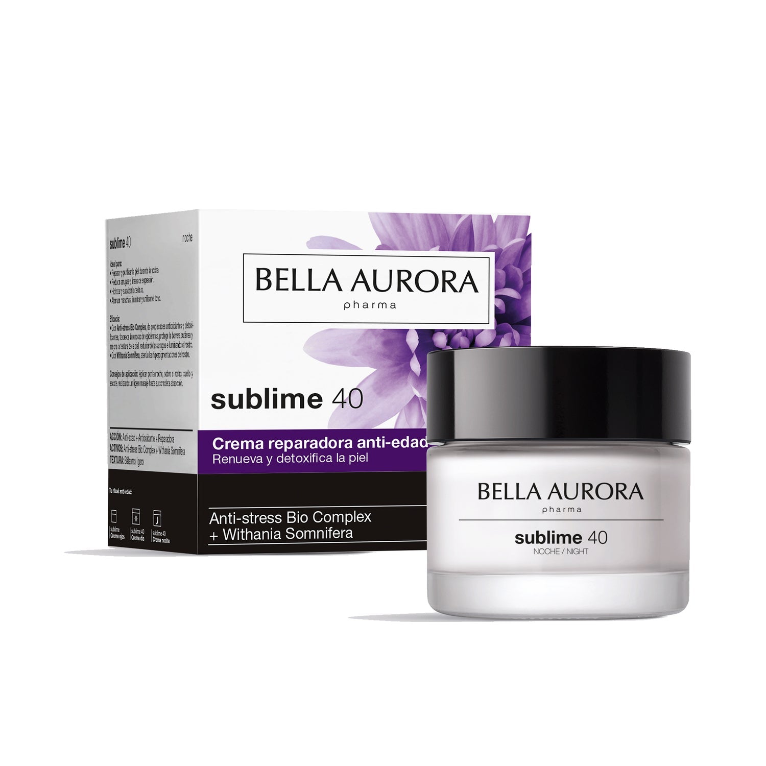 Bella Aurora Sublime 40 Crema Noche Reparadora Anti-Edad +40 años 50ml