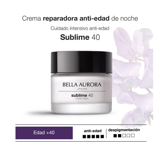 Bella Aurora Sublime 40 Crema Noche Reparadora Anti-Edad +40 años 50ml
