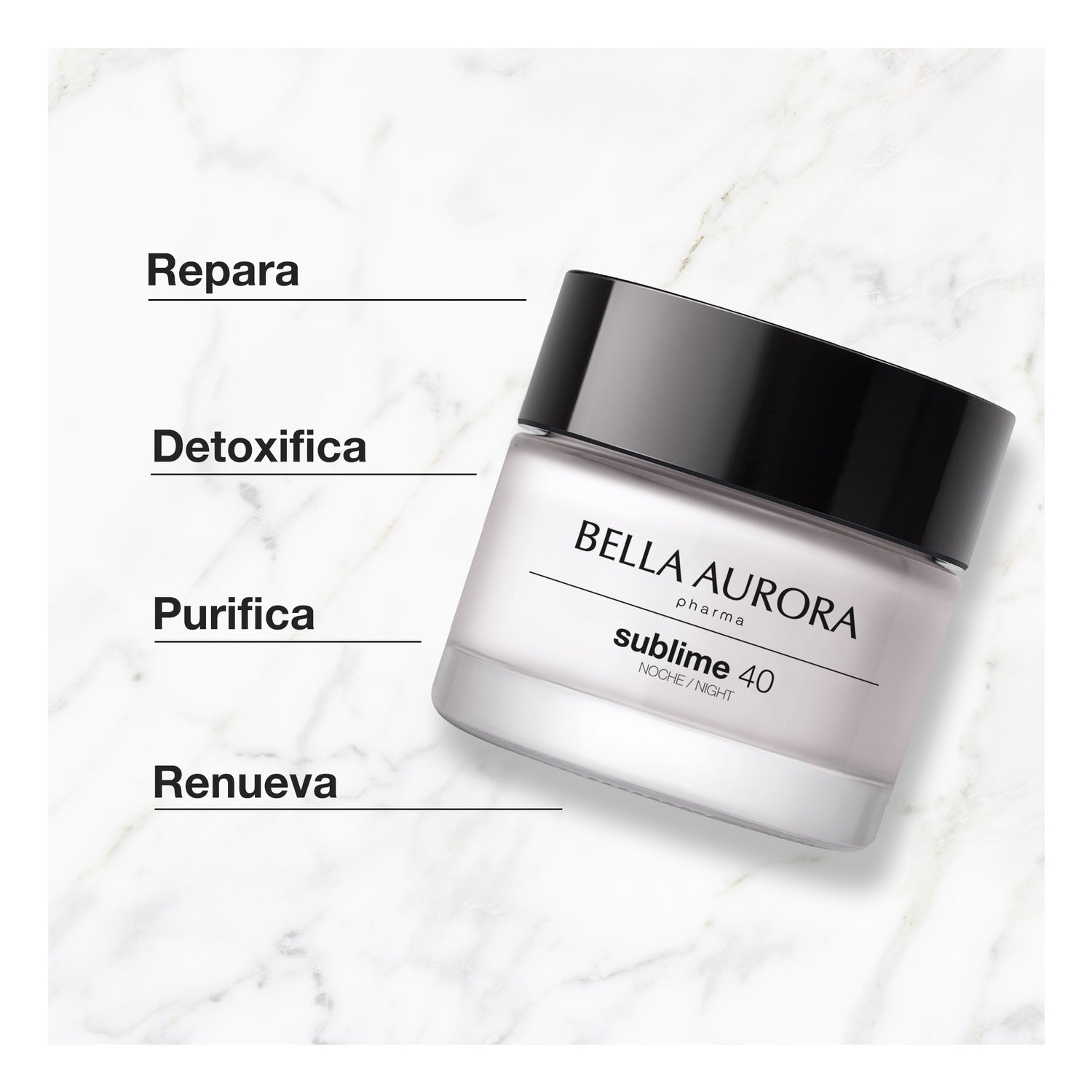 Bella Aurora Sublime 40 Crema Noche Reparadora Anti-Edad +40 años 50ml