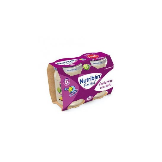 Nutriben Cena Verduritas Pavo Potito 2 X 190 G