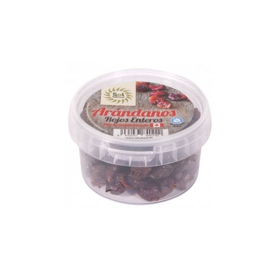 Solnatural Arándano Rojo Entero Bio sin Azúcar 125g