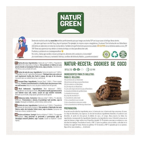 Naturgreen Harina de Coco Ecológica 500 g