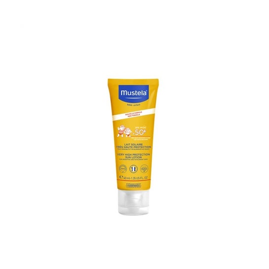 Mustela Leche Solar Facial Muy Alta Protección SPF50+ 40ml