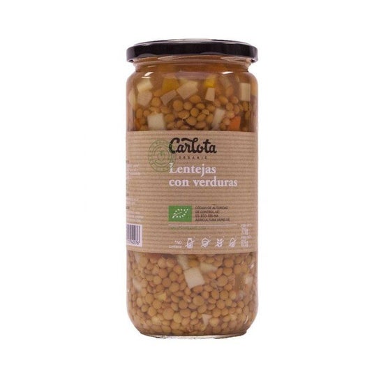 Carlota Organic Lentejas Verduras Bio 720g