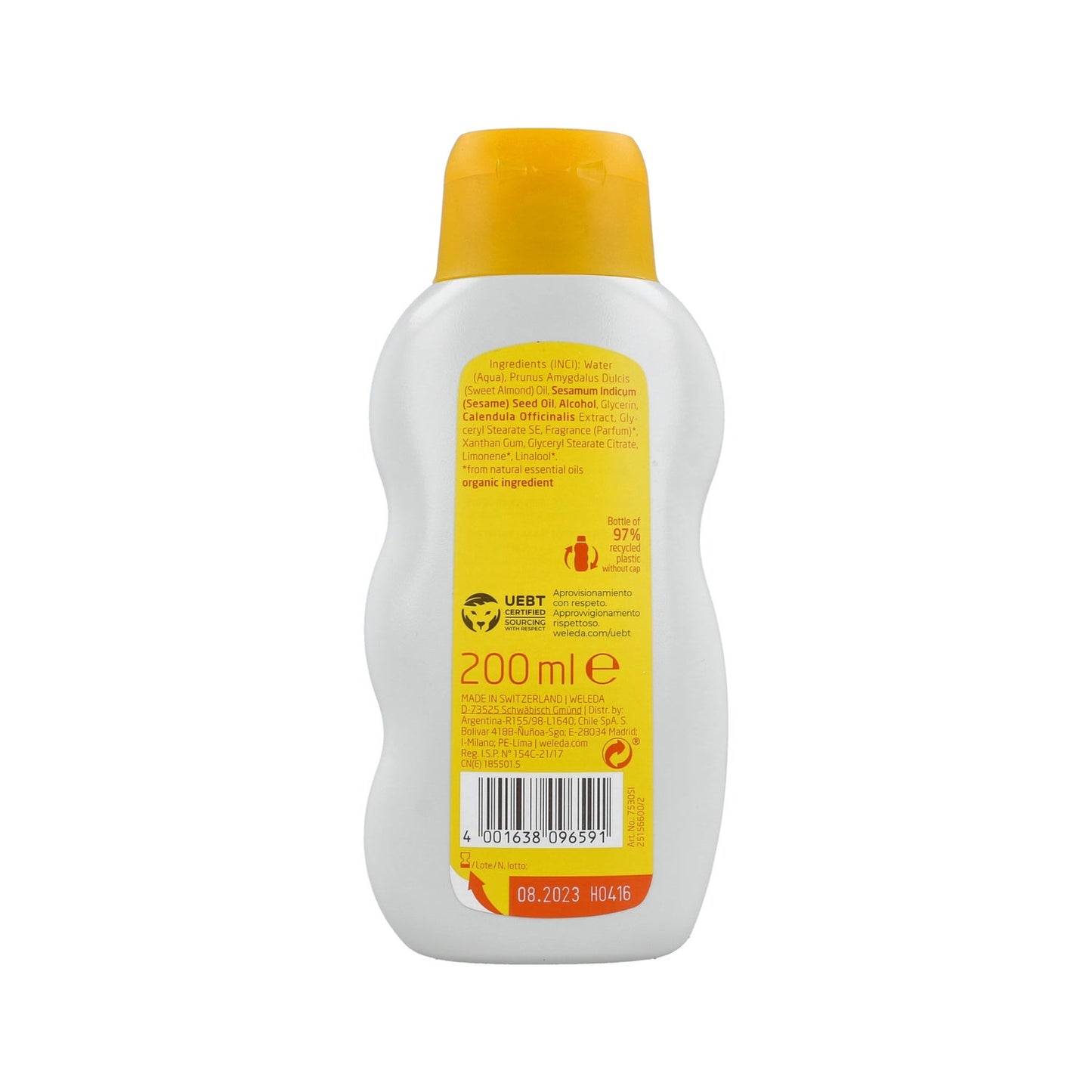 Weleda Baby Baño de Crema de Caléndula 200ml