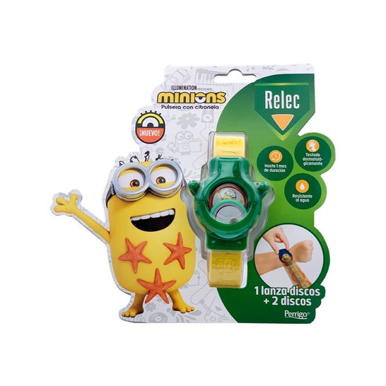 Relec Pulsera Antimosquitos Minions Verde