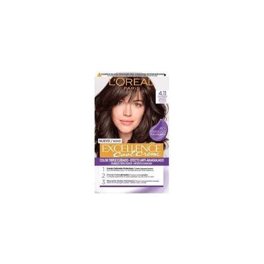 L'oréal Excellence Cool Creme Tinte de Cabello Nº4,11 1ud