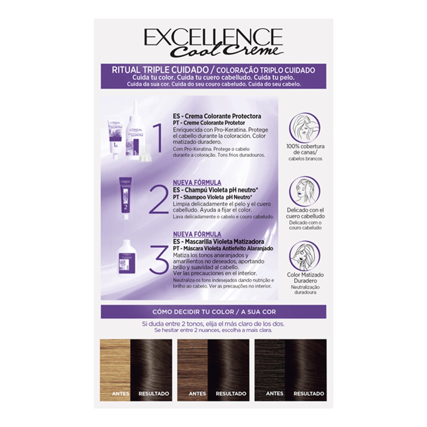 L'oréal Excellence Cool Creme Tinte de Cabello Nº4,11 1ud