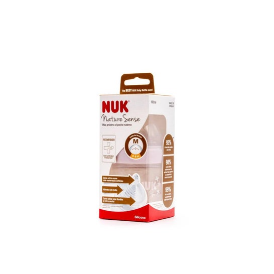 Nuk Biberón Nature Sense PP 0-6 M Silicona 150 ml