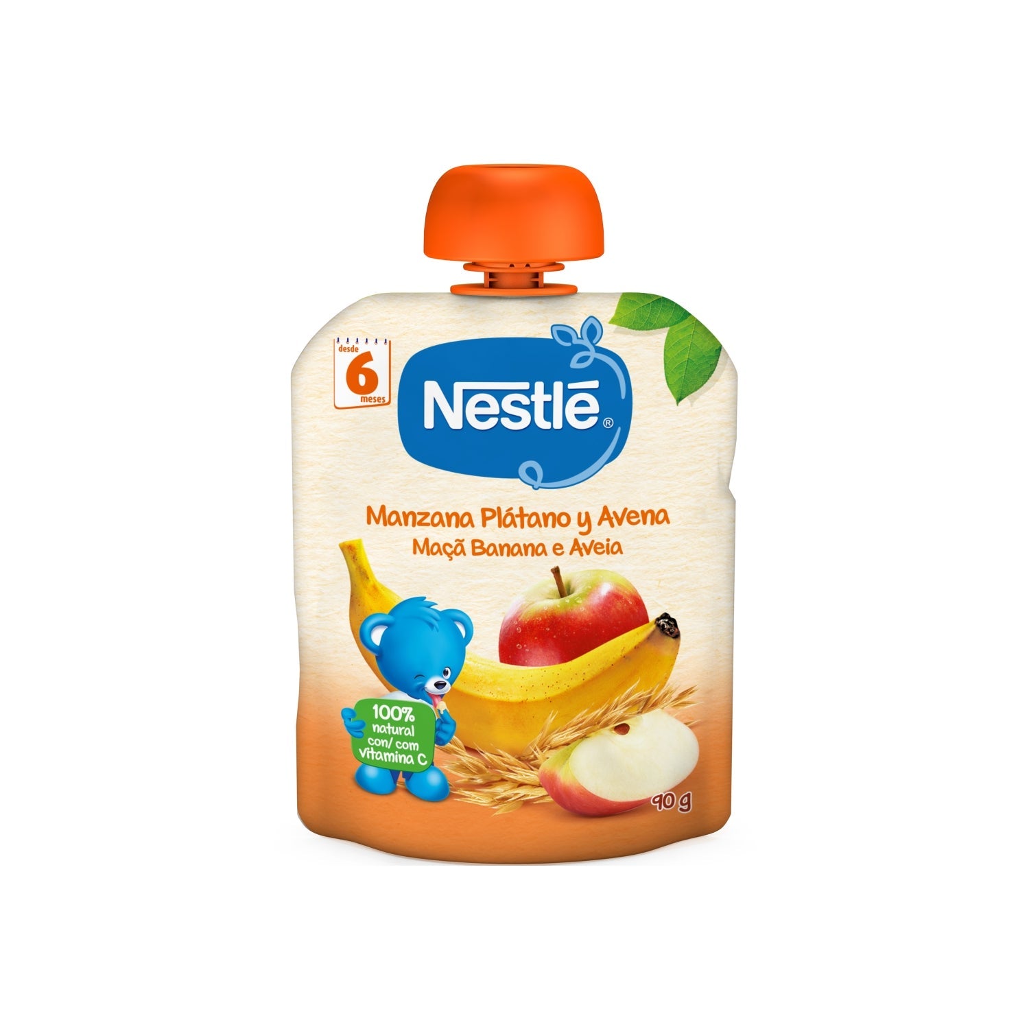 Nestle Naturnes Manzana Plátano y Avena 90gr