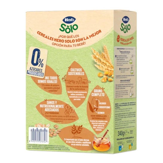 Hero Baby 8 Cereales Papilla Miel 340g