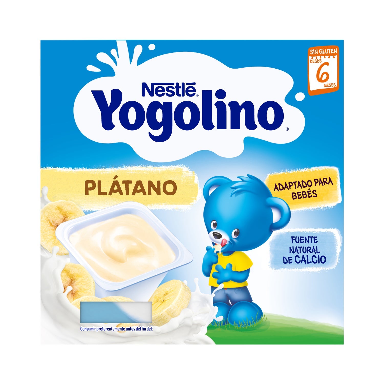 Nestlé Yogolino Plátano Sin Azucar 4x100g