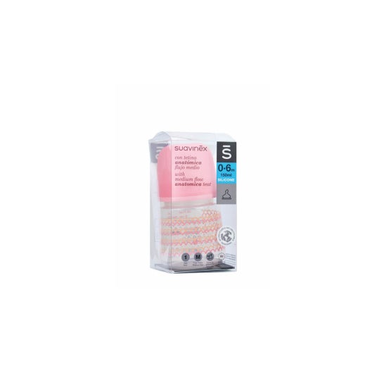 Suavinex Biberón The New Classic Anatómico Silicona T1M Medio 0-6m 150ml 1ud