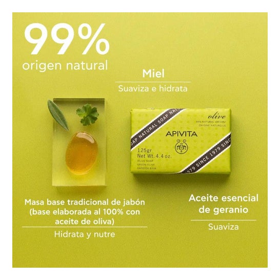 Apivita jabón con oliva 125g