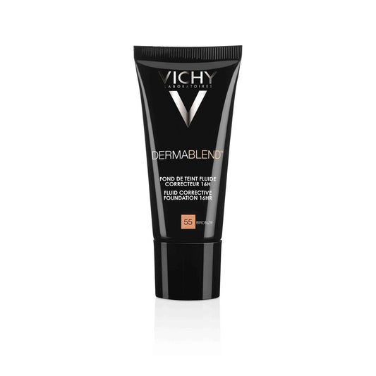 Vichy Dermablend Base de Maquillaje Fluido Corrector 16h 55 Bronze 30ml