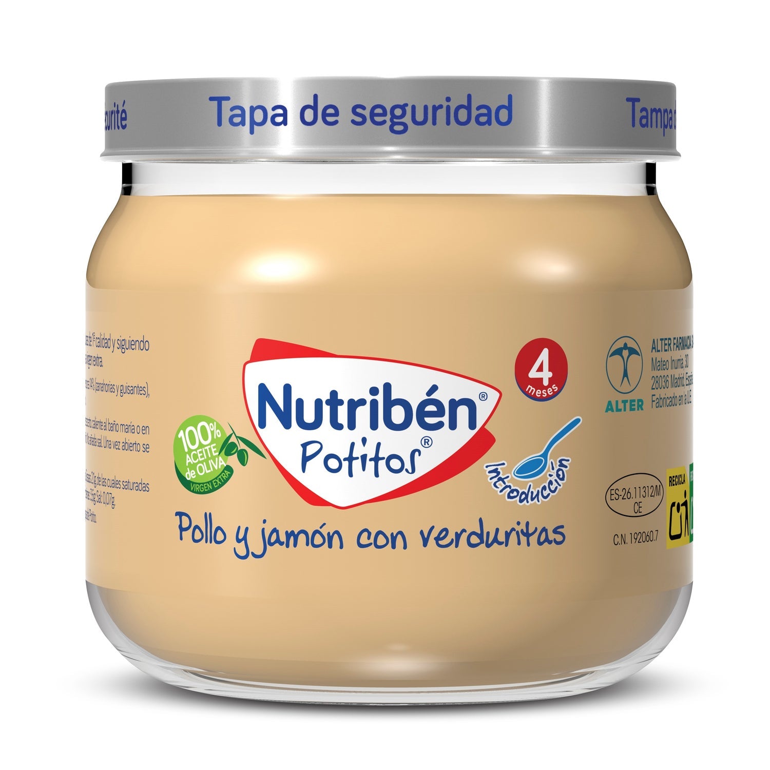 Nutriben Potito Inicio A La Carne Pollo Y Jamon 120 G