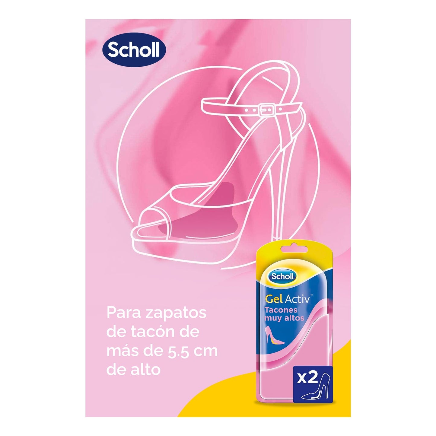 Scholl Gel Activ Tacones Muy Altos 1par