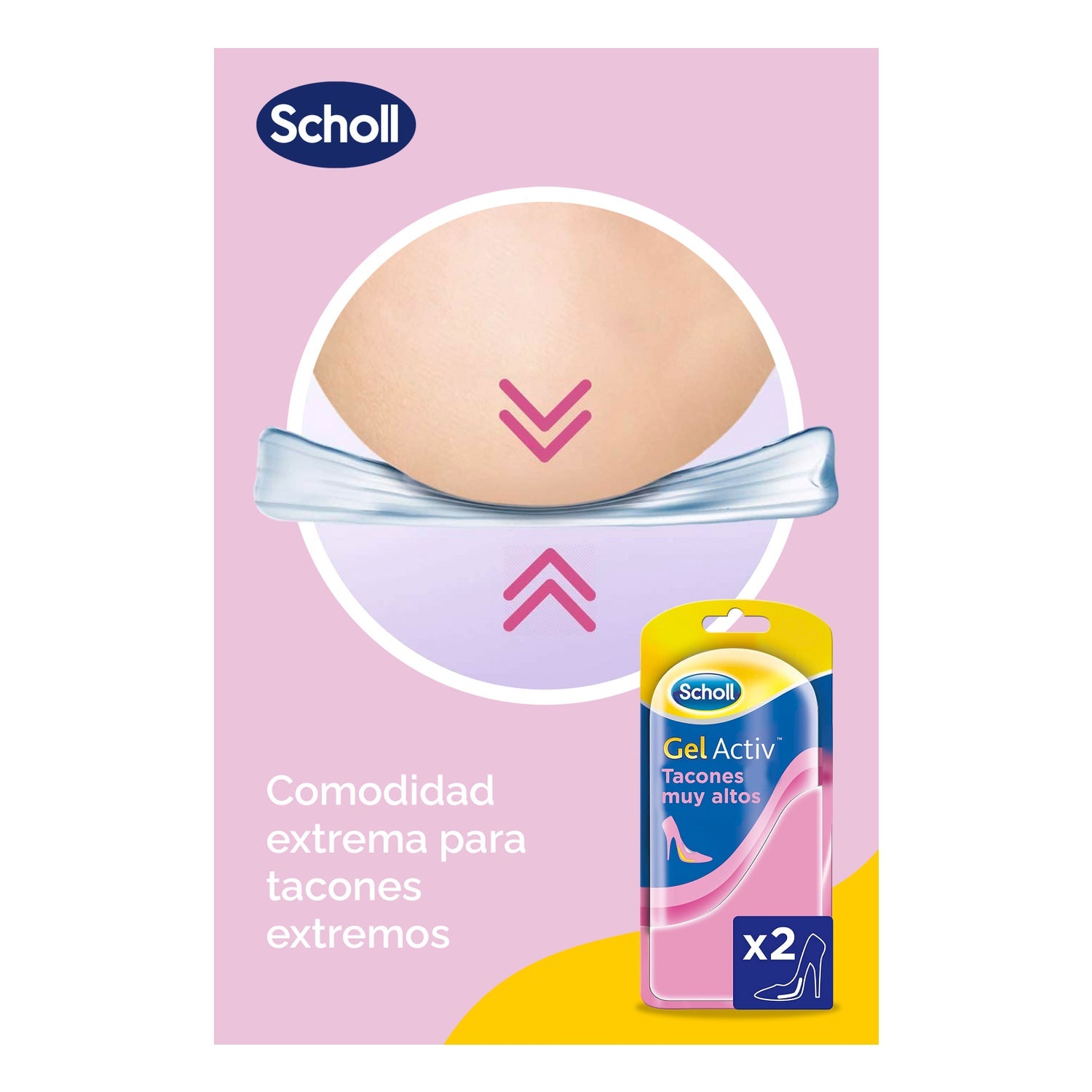 Scholl Gel Activ Tacones Muy Altos 1par