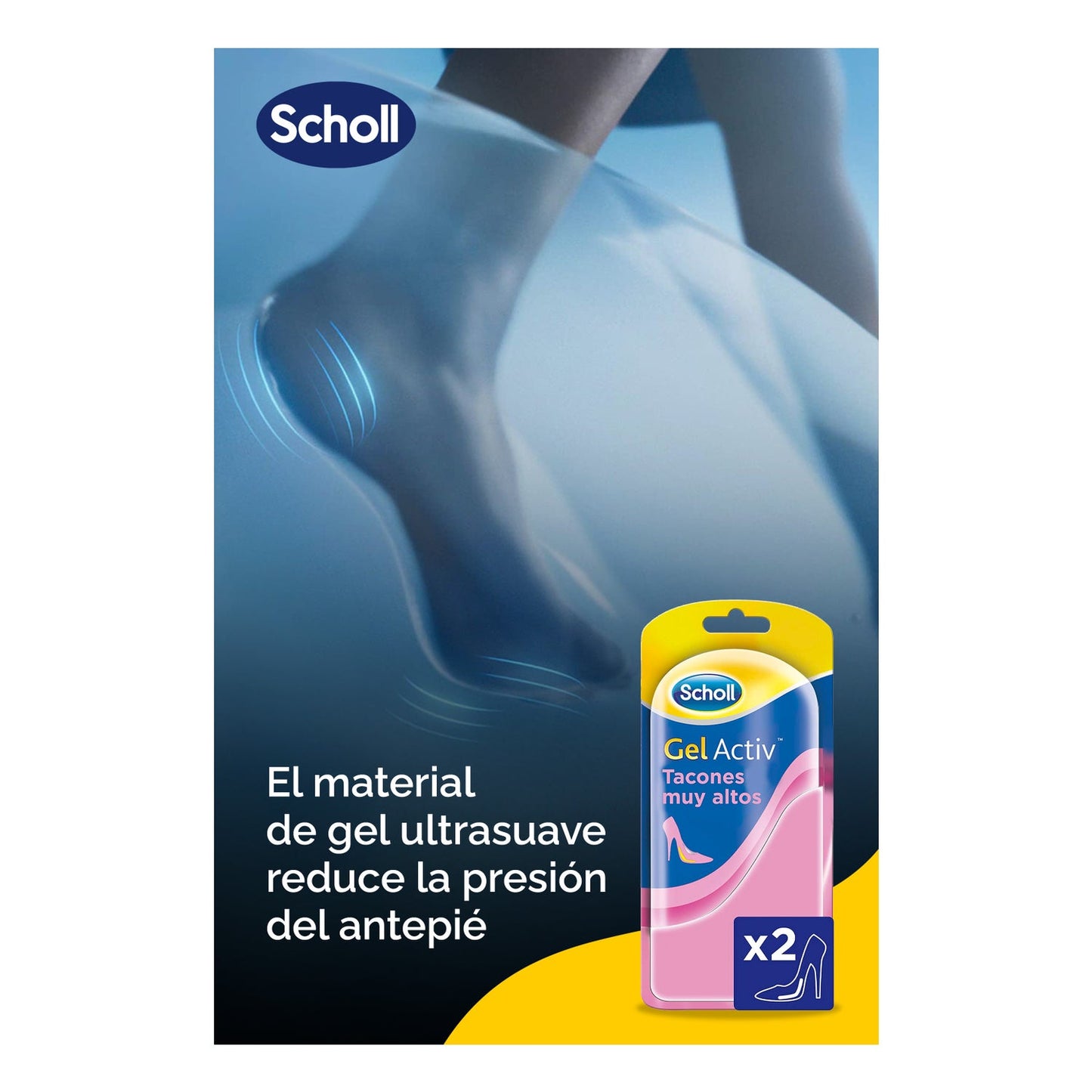 Scholl Gel Activ Tacones Muy Altos 1par