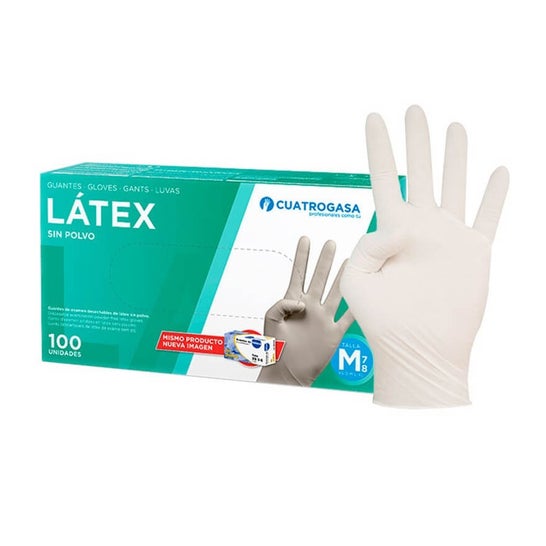 Cuatrogasa guantes Latex Sin Polvo Pequeños 100 uds