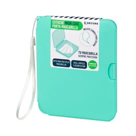 Xsecure estuche porta Mascarillas con Colgador Verde Menta 1ud