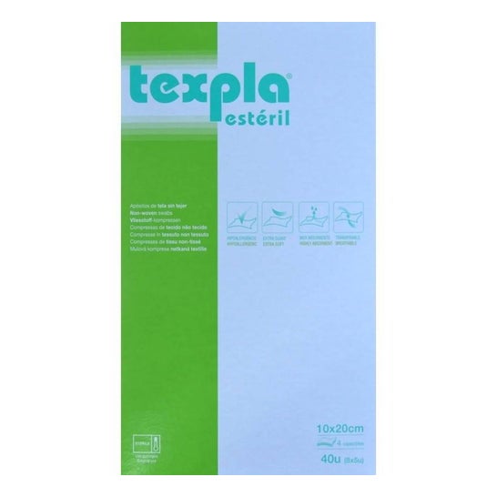 Texpla Aposito Esteril 10 X 20cm 8 Sobres De 5 U