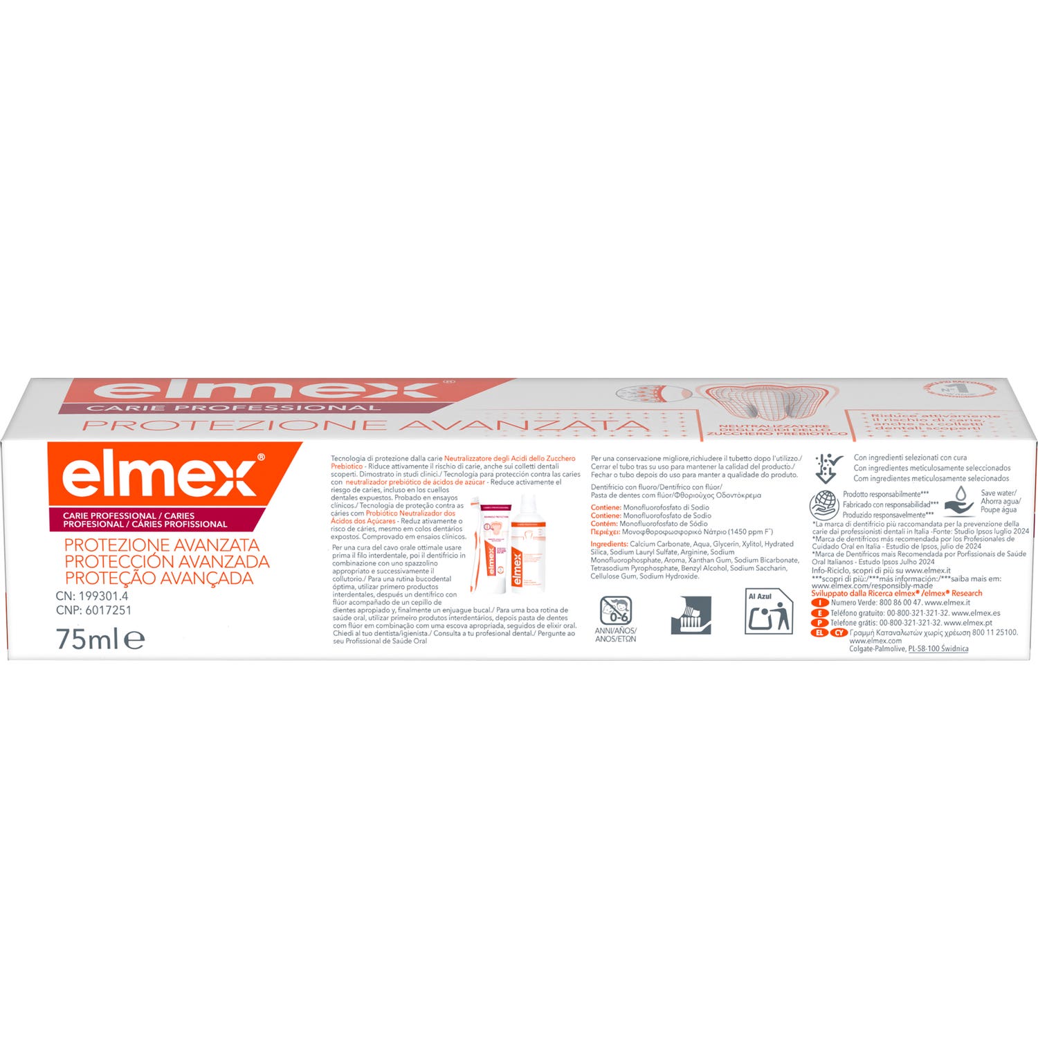 Elmex Dentífrico Caries Profesional Protección Avanzada 75ml