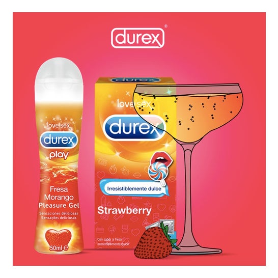 Durex Lubricante Sabor Fresa 50ml