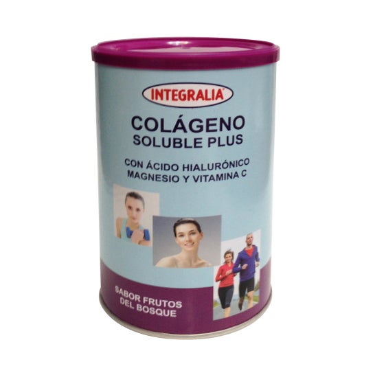 Integralia Colágeno Soluble Plus hialurónico magnesio sabor frutas del bosque 360 g
