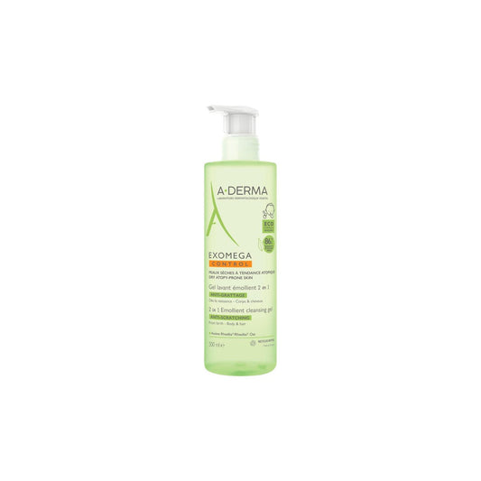 A-Derma Exomega Gel Limpiador Emoliente 2en1 500ml