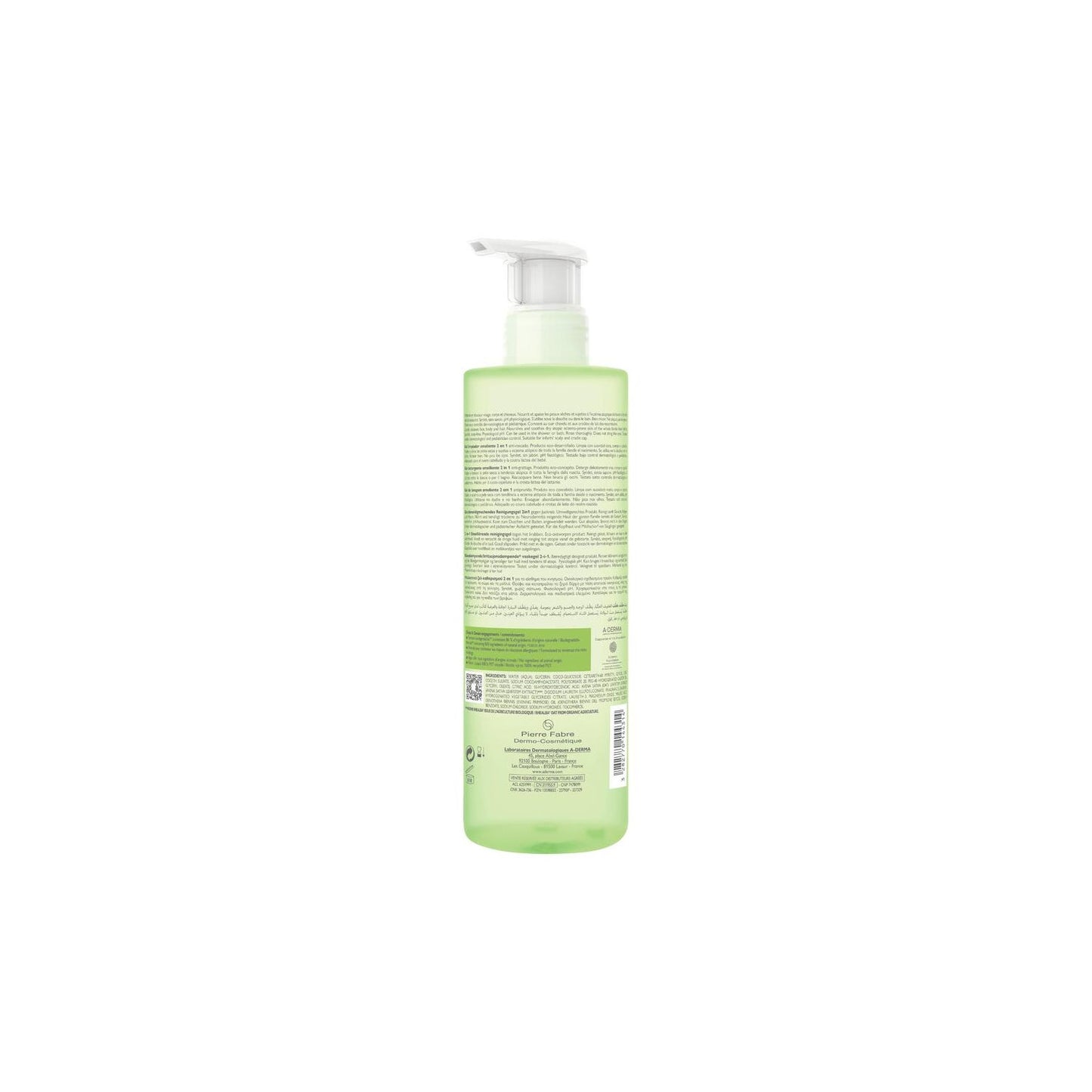 A-Derma Exomega Gel Limpiador Emoliente 2en1 500ml
