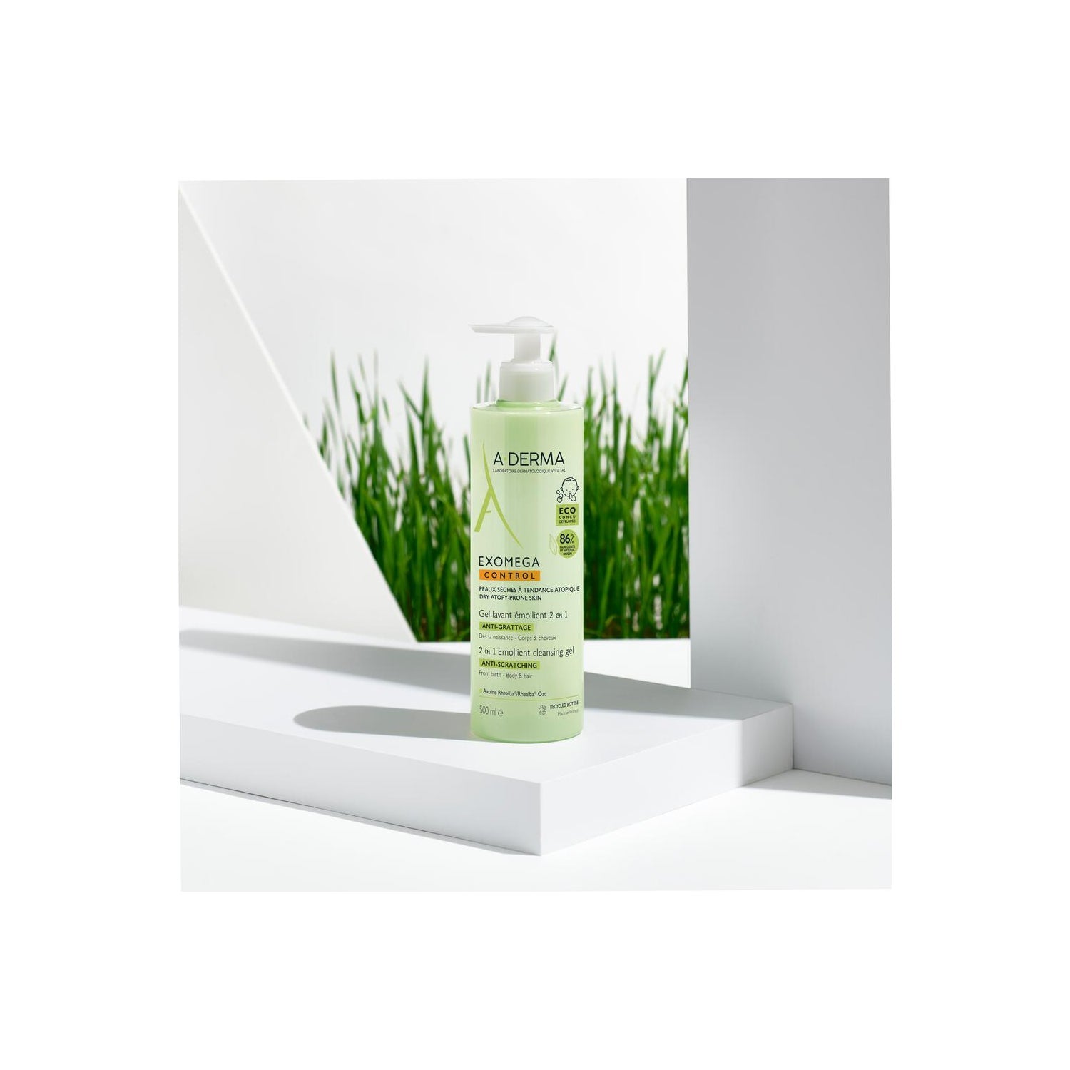 A-Derma Exomega Gel Limpiador Emoliente 2en1 500ml