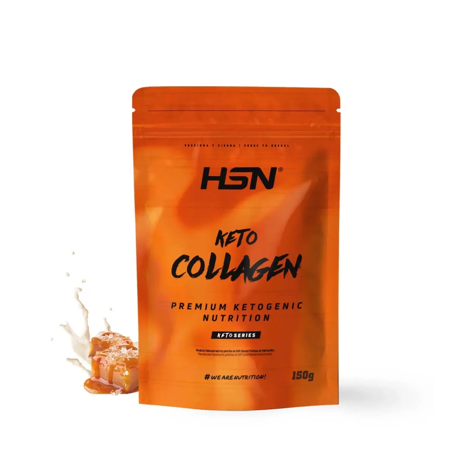HSN Keto Colágeno Hidrolizado Bovino en Polvo Caramelo Salado 150g