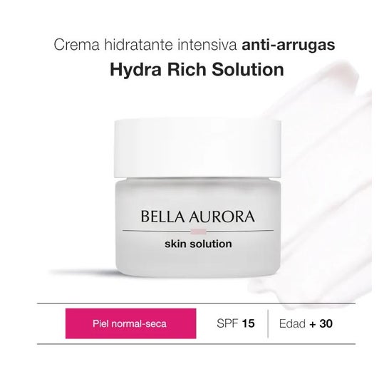 Bella Aurora Skin Solution Hydra Rich Solution Hidratante Intensiva Día Spf15 50 ml