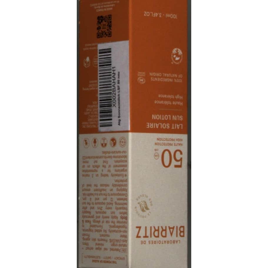 Laboratoires de Biarritz Alga Maris Leche Solar SPF50 100ml