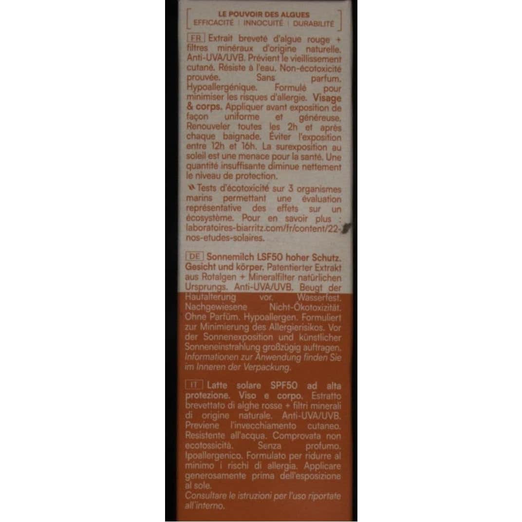 Laboratoires de Biarritz Alga Maris Leche Solar SPF50 100ml