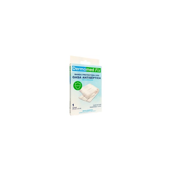 Dermomed Fix Banda Protectora gasa Antiséptica 75 cmx8 cm 1 ud