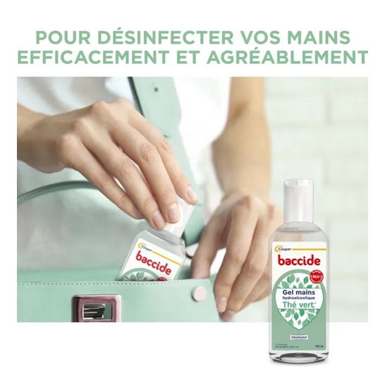 Baccide Gel Mains Hydroalcoolique Thé Vert 100ml