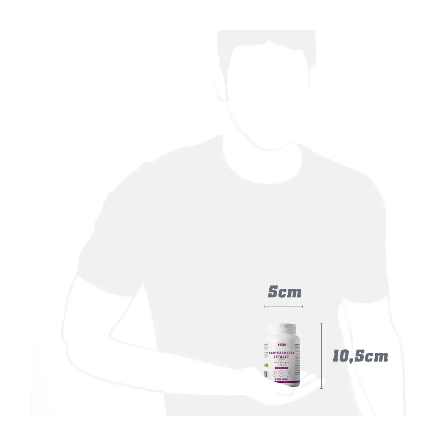 HSN Extracto de Saw Palmetto 20:1 160mg 120 perlas vegetales
