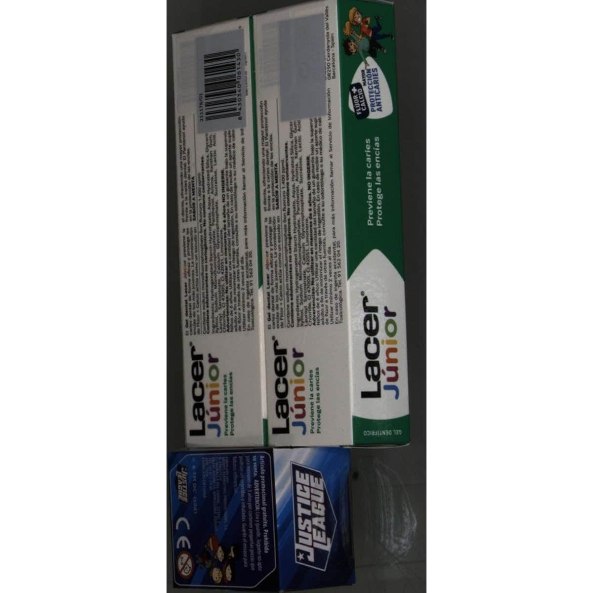 Lacer Júnior Pack Gel Dental Menta 2x75ml + Figura Sonic