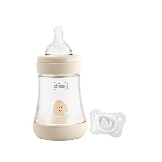 Chicco Biberón +0m 150ml + Chupete Silicona Soft 0-2m