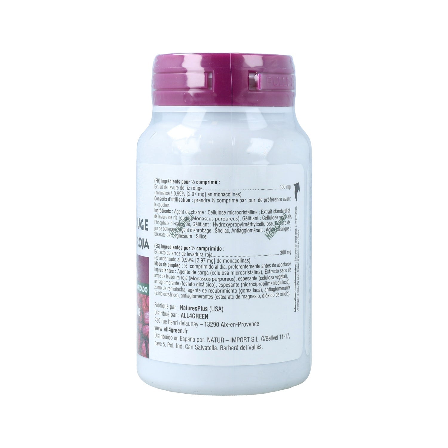 NaturesPlus Levadura Arroz Roja 30comp