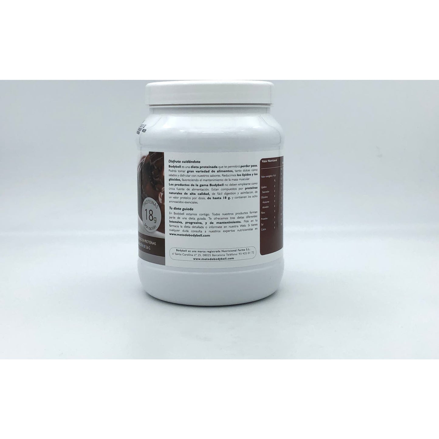 Pote de chocolate preto bodybell