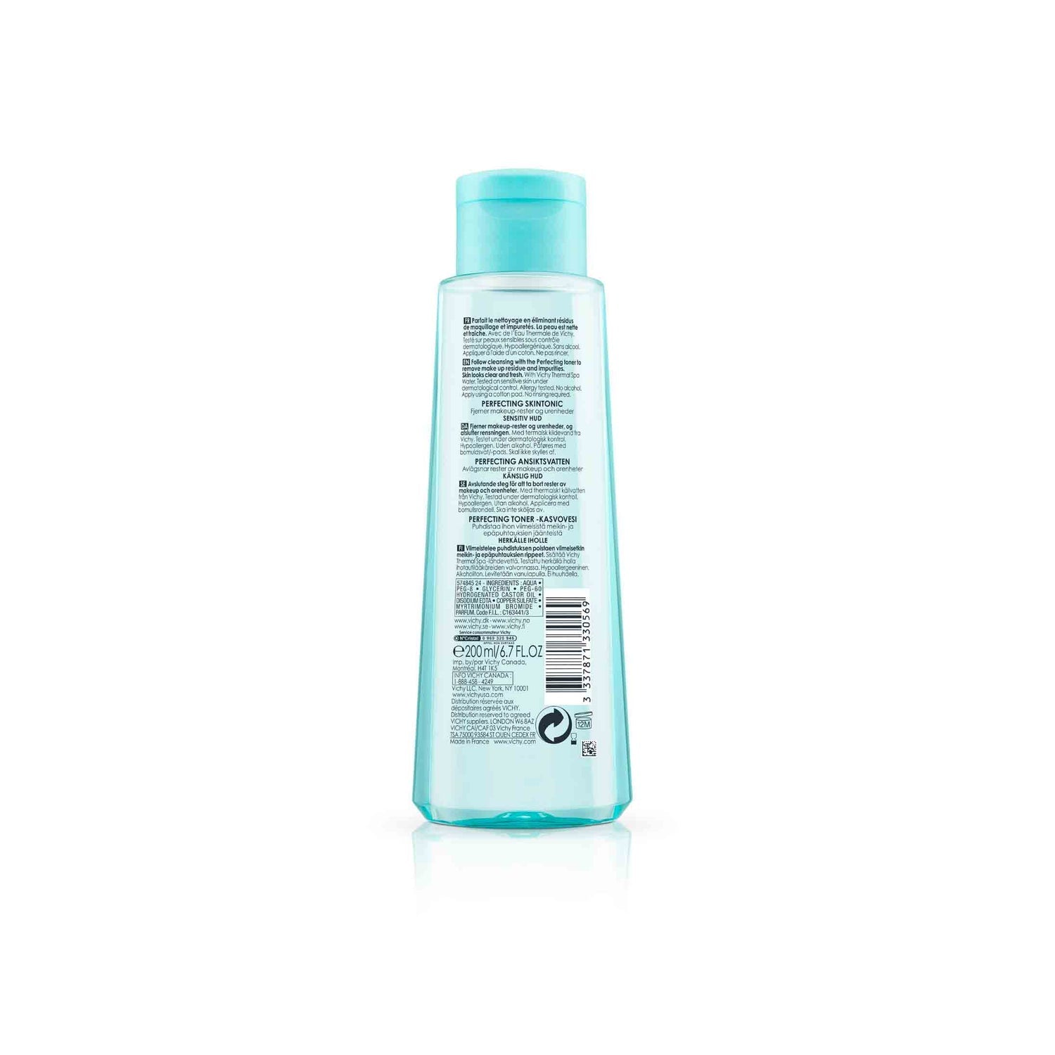 Vichy Pureté Thermale Tónico Calmante Perfeccionador 200ml