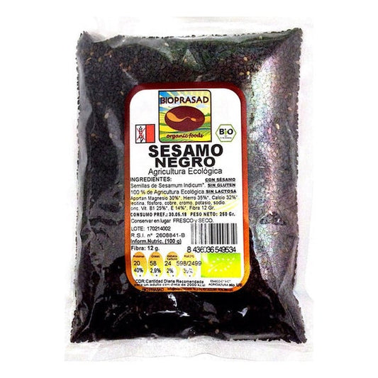 Bioprasad Semillas Sésamo Negro Bio Sin gluten 250 g
