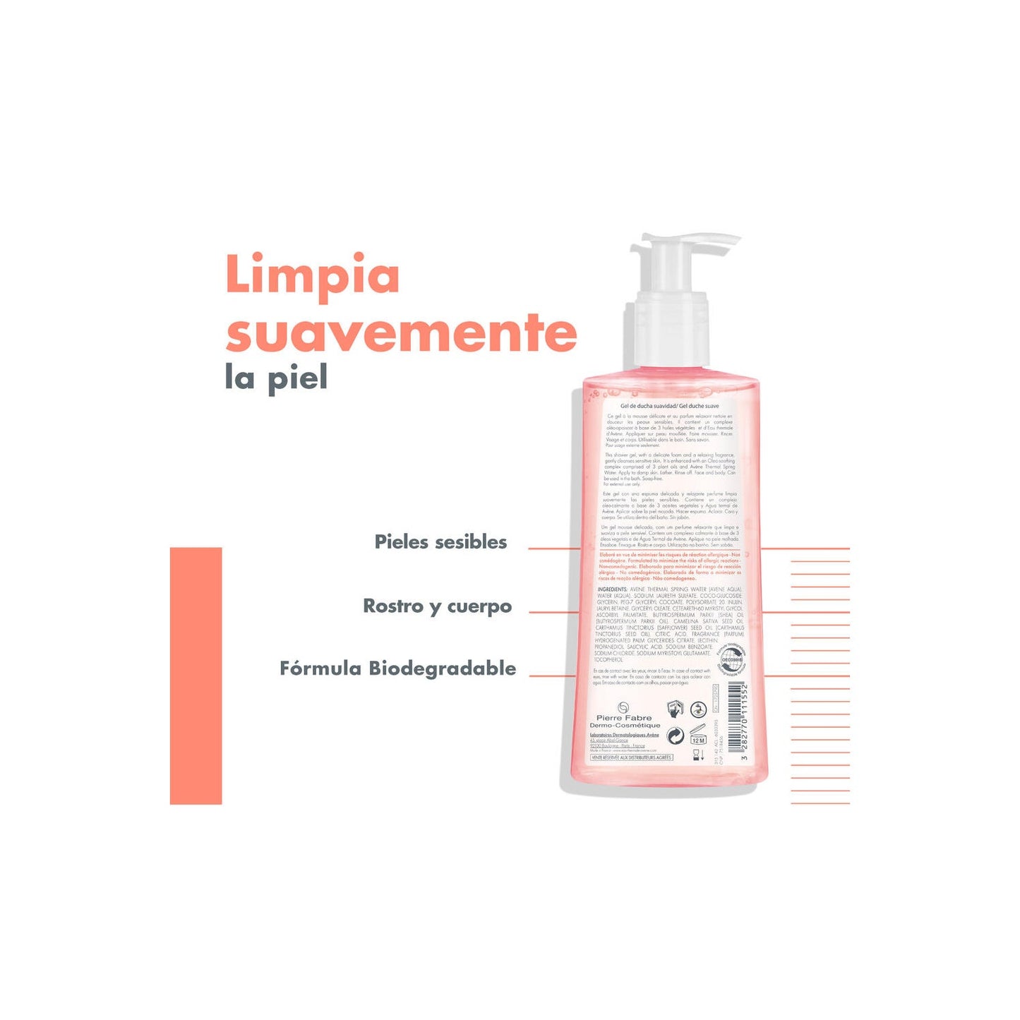 Avène Body Gel de Ducha Suave 500ml
