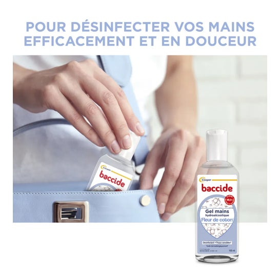 Baccide gel Mains Désinfectant Fleur de Cotton 100 ml