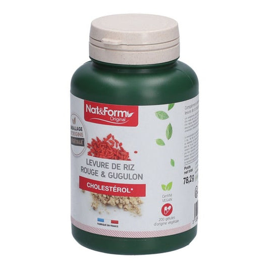 Nat&Form Levadura Roja Arroz & Gugulon 200 Perlas